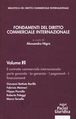 Fondamenti del diritto commerciale internazionale. Vol. 2: Parte generale: le garanzie, i pagamenti, i finanziamenti.