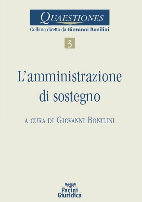 L'amministrazione di sostegno - Giovanni Bonilini - copertina