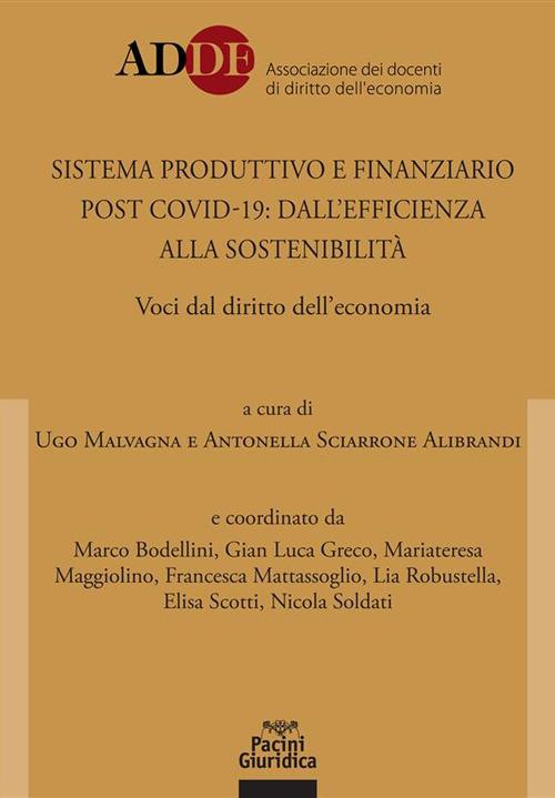 Sistema produttivo e finanziario post covid-19: dall'efficienza alla sostenibilità. Voci dal diritto dell'economia - Ugo Malvagna,Antonella Sciarrone Alibrandi - ebook