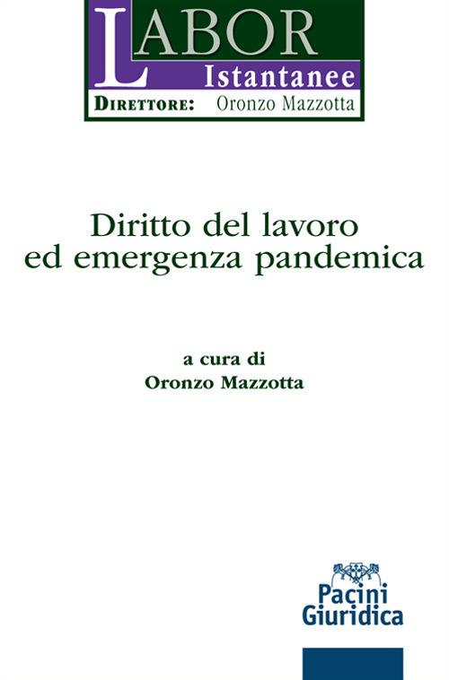 Diritto del lavoro ed emergenza pandemica - copertina