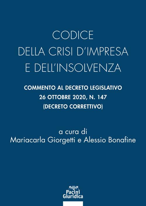 Codice della crisi d'impresa e dell'insolvenza - copertina