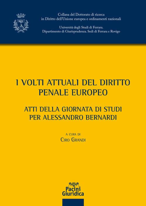 Volti attuali del diritto penale europeo - copertina