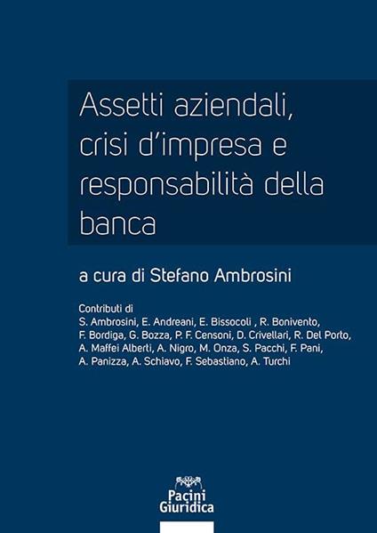 Assetti aziendali, crisi d'impresa e responsabilità della banca - copertina