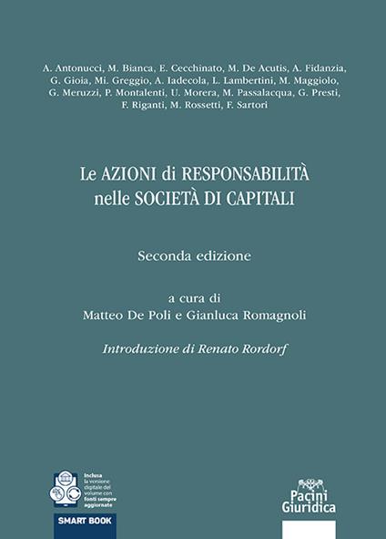 Azioni di responsabilità nelle società di capitali - A. De Poli,Romagnoli - copertina