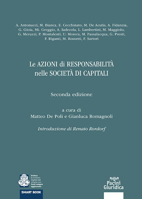 Azioni di responsabilità nelle società di capitali - A. De Poli,Romagnoli - copertina