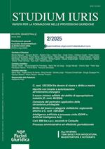 Studium iuris. Rivista per la formazione delle professioni giuridiche (2025). Vol. 2