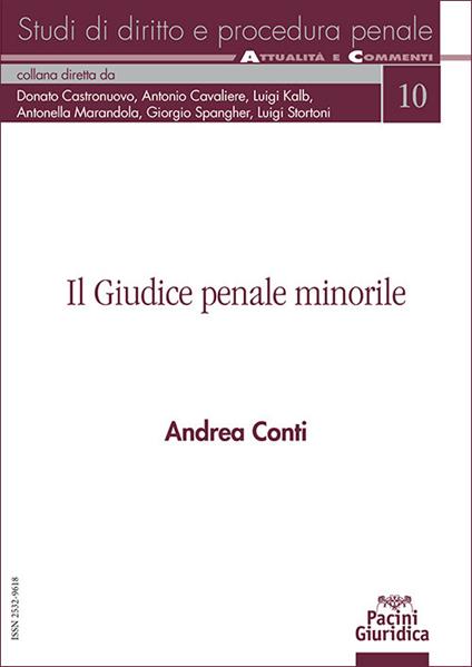 Il giudice penale minorile - Andrea Conti - copertina
