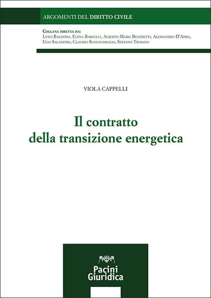 Il contratto della transizione energetica - Viola Cappelli - copertina