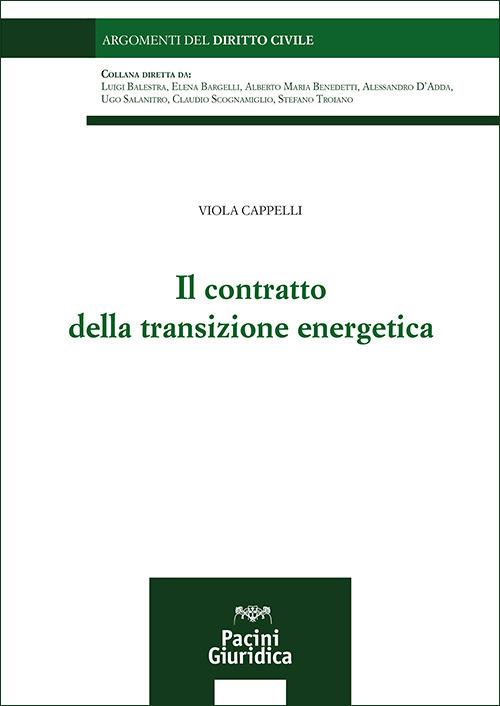 Il contratto della transizione energetica - Viola Cappelli - copertina