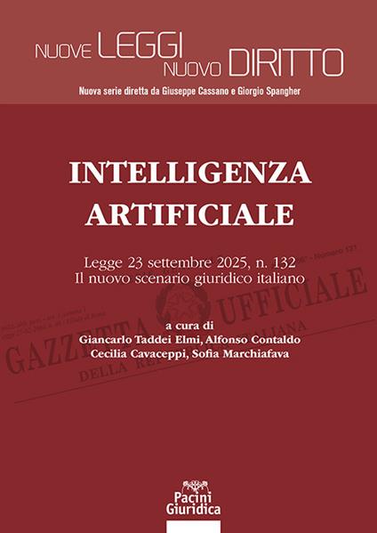 Intelligenza Artificiale. Legge 23 settembre 2025, n. 132. Il nuovo scenario giuridico italiano - copertina