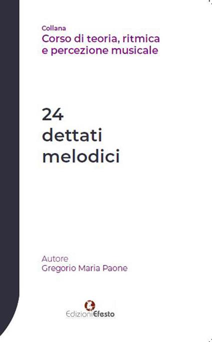 24 dettati melodici - Gregorio Maria Paone - copertina