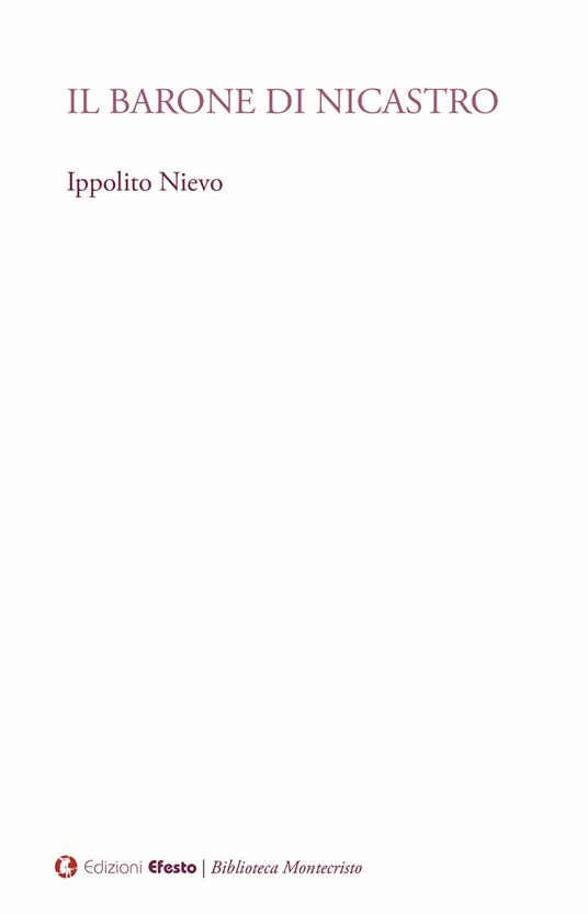 Il barone di Nicastro - Ippolito Nievo - copertina