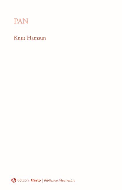 Pan - Knut Hamsun - copertina