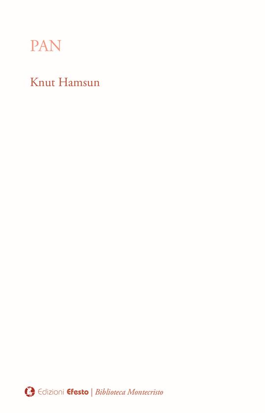 Pan - Knut Hamsun - copertina