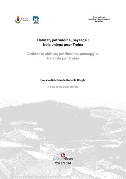 Ambiente abitato, patrimonio, paesaggio: tre sfide per Troina-Habitat, patrimoine, paysage: trois enjeux pour Troina. Ediz. bilingue - copertina