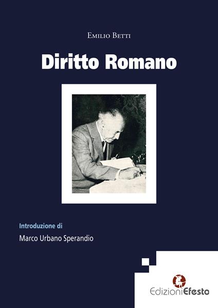 Diritto romano - Emilio Betti - copertina
