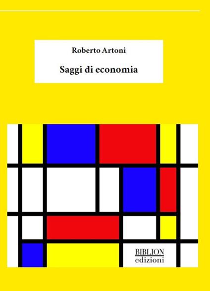Saggi di economia - Roberto Artoni - copertina