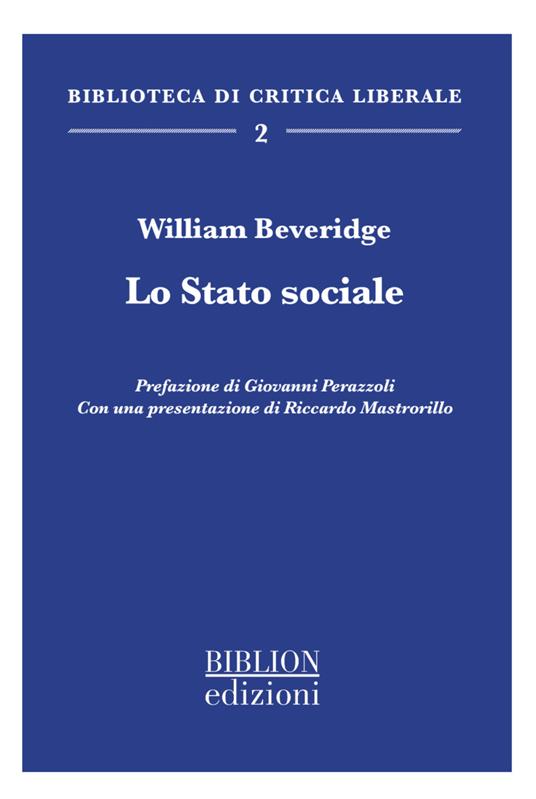 Lo stato sociale - William Beveridge - copertina