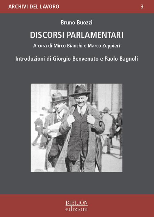 Discorsi parlamentari - Bruno Buozzi - copertina