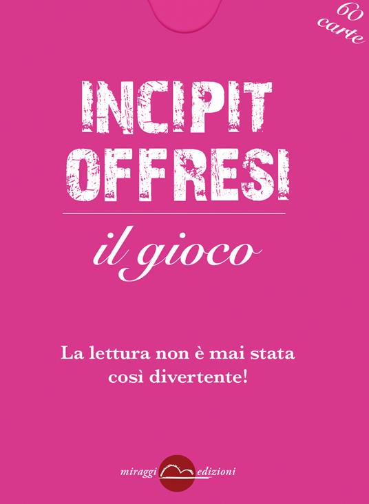 Incipit offresi. Il gioco. Con 60 Carte - copertina