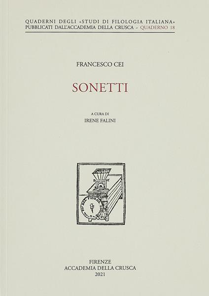 Sonetti - Francesco Cei - copertina