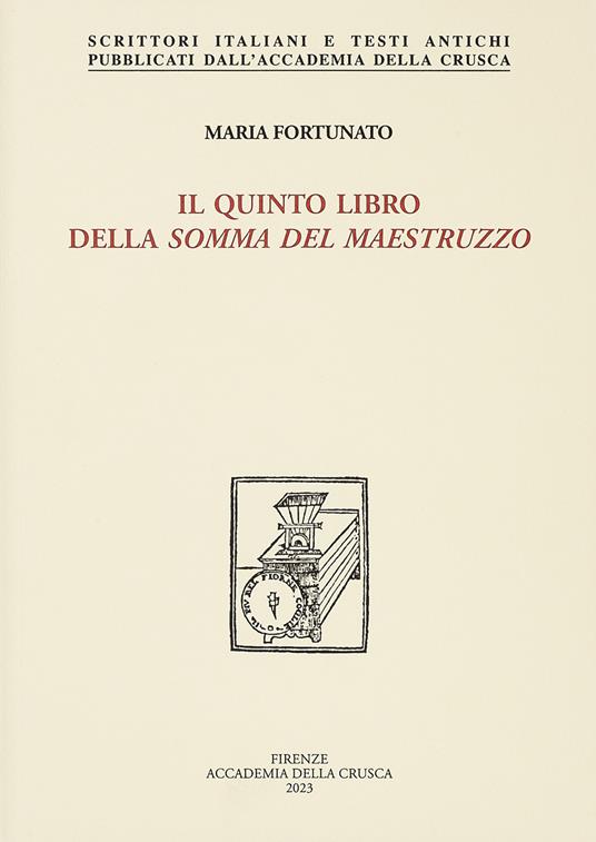 Il quinto libro della Somma del Maestruzzo - Maria Fortunato - copertina