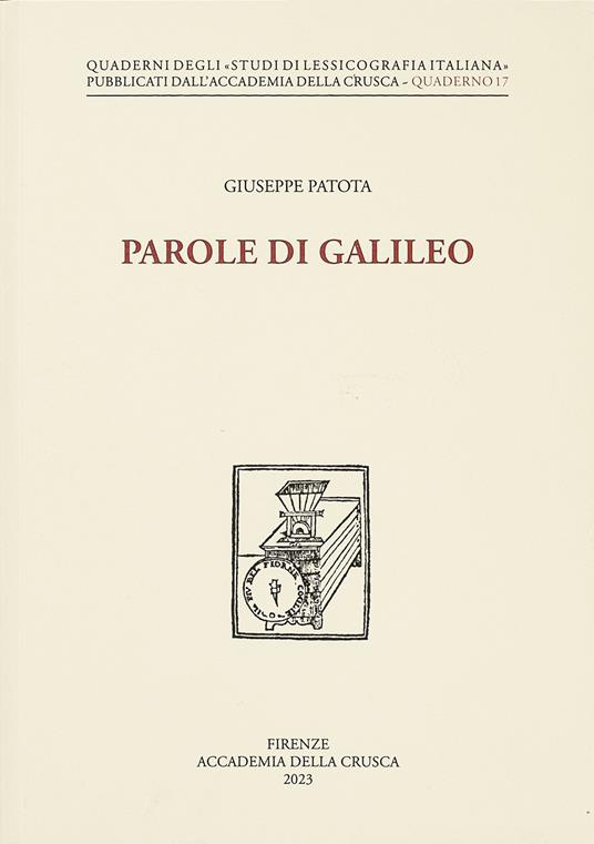 Parole di Galileo - Giuseppe Patota - copertina