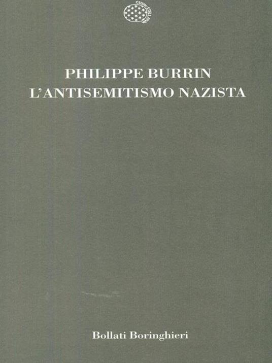 L' antisemitismo nazista - Philippe Burrin - copertina