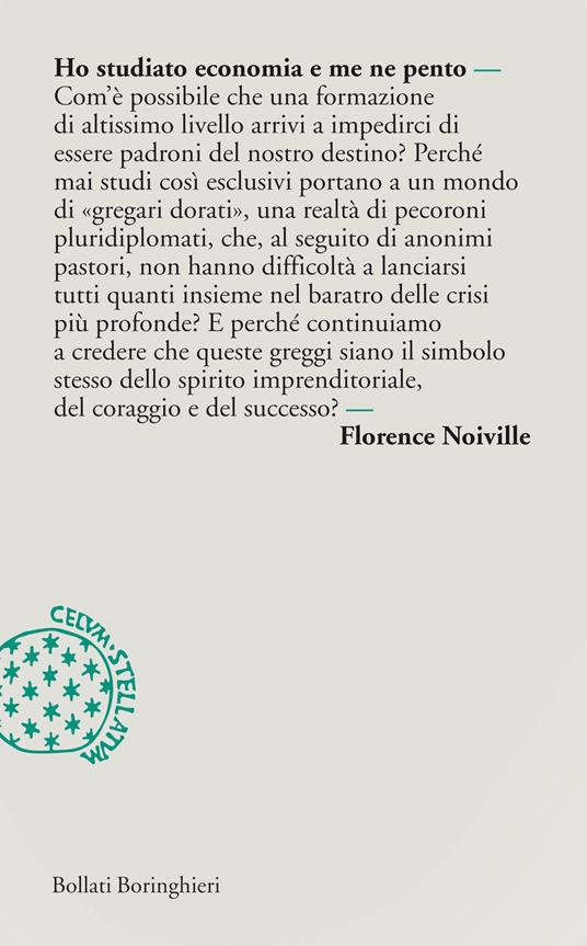 Ho studiato economia e me ne pento - Florence Noiville - copertina