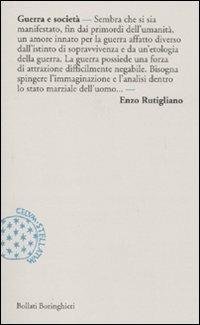 Guerra e società - Enzo Rutigliano - copertina