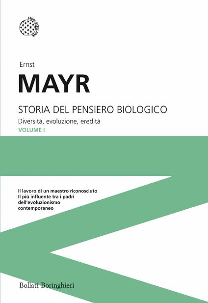 Storia del pensiero biologico. Diversità, evoluzione, eredità - Ernst Mayr - copertina