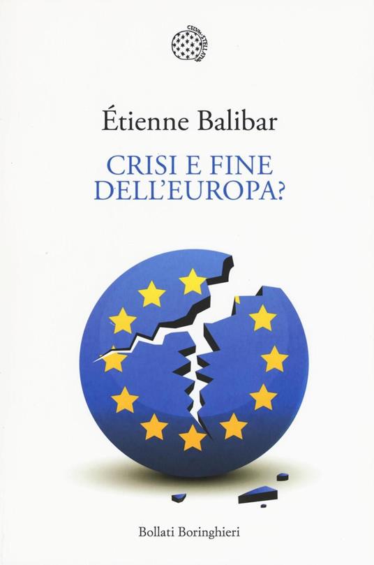 Crisi e fine dell'Europa? - Étienne Balibar - copertina