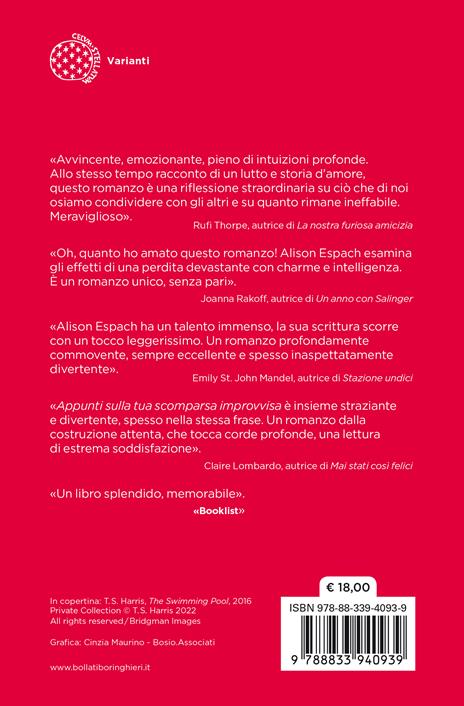 Appunti sulla tua scomparsa improvvisa - Alison Espach - 2