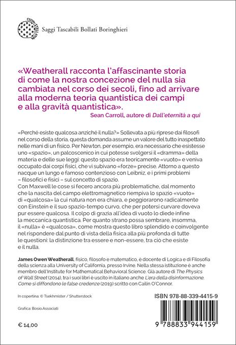 La fisica del nulla. La strana storia dello spazio vuoto - James Owen Weatherall - 2