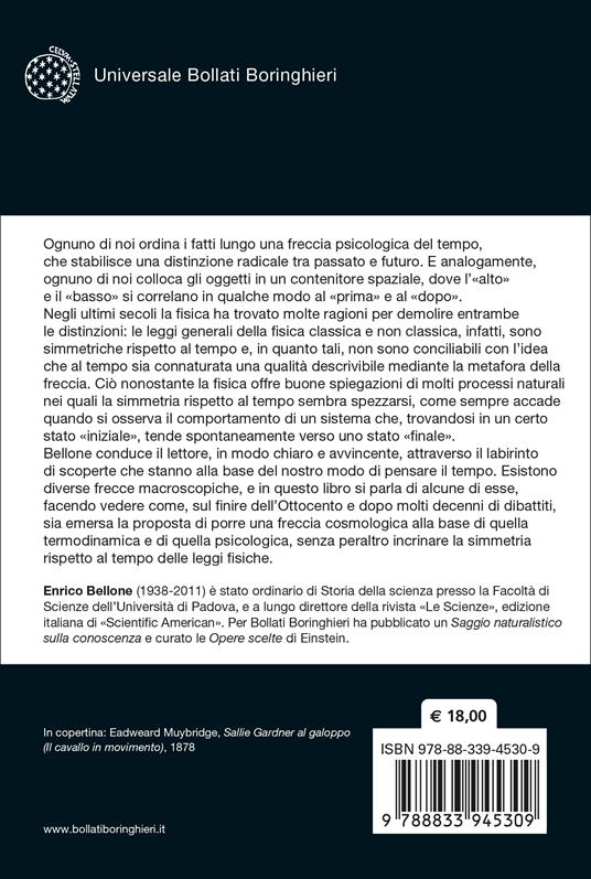 I nomi del tempo. La seconda Rivoluzione scientifica e il mito della freccia temporale - Enrico Bellone - 2
