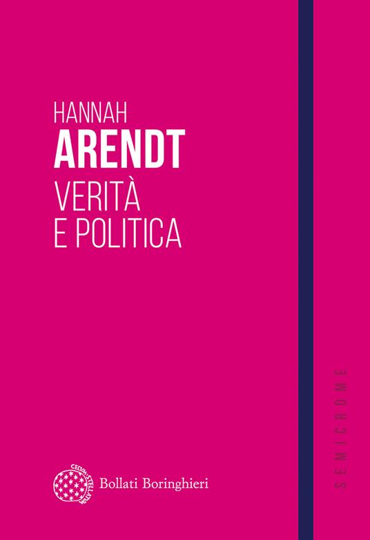 Verità e politica - Hannah Arendt - copertina