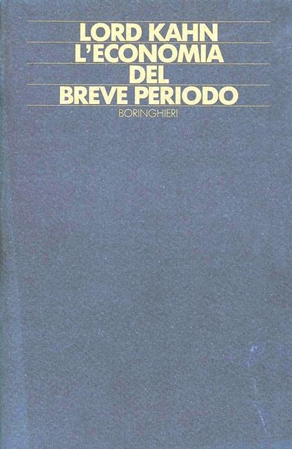 L' economia del breve periodo - Richard F. Khan - copertina