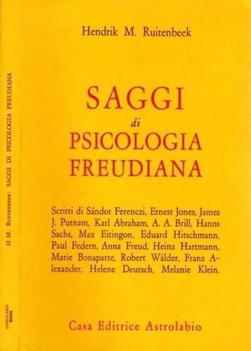 Saggi di psicologia freudiana - Hendrik M. Ruitenbeek - copertina