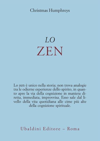 Lo zen - Christmas Humphreys - copertina