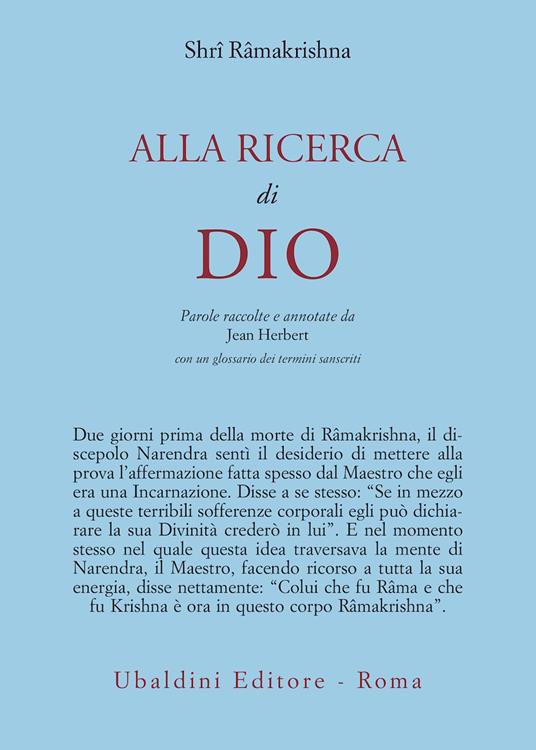 Alla ricerca di Dio - (sri) Ramakrishna - copertina