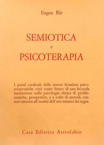 Semiotica e psicoterapia - Eugen Bär - copertina