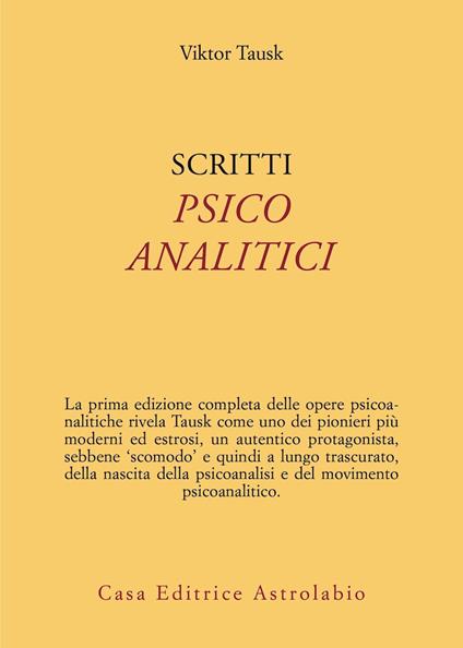 Scritti psicoanalitici - Viktor Tausk - copertina