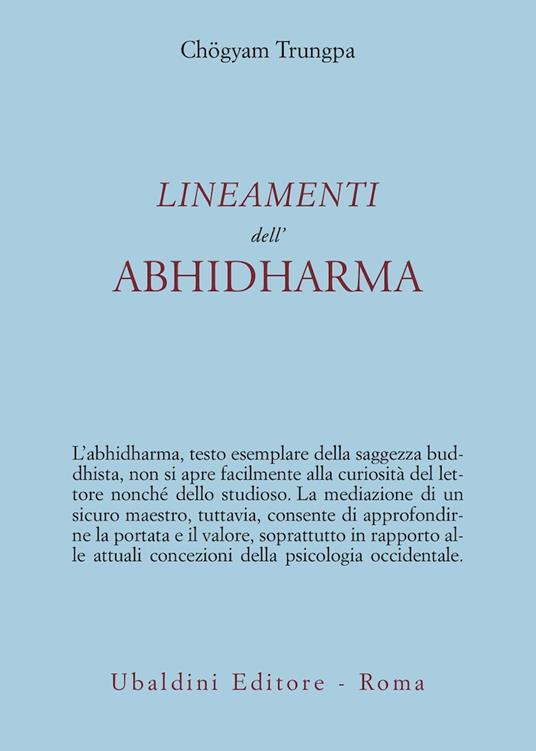 Lineamenti dell'Abhidharma - Chögyam Trungpa - copertina