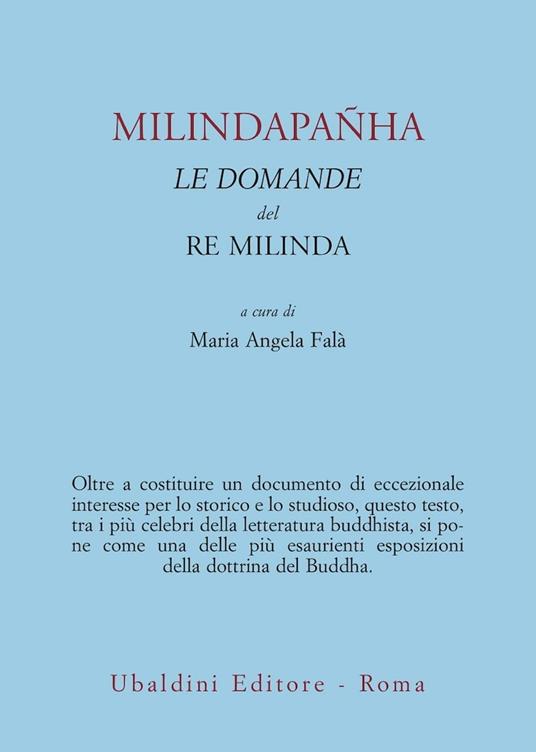 Milindapanha. Le domande del re Milinda - copertina