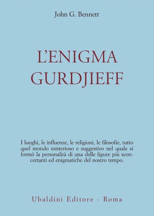 L'enigma Gurdjieff - John Godolphin Bennett - copertina