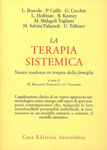 La terapia sistemica. Nuove tendenze in terapia della famiglia - copertina