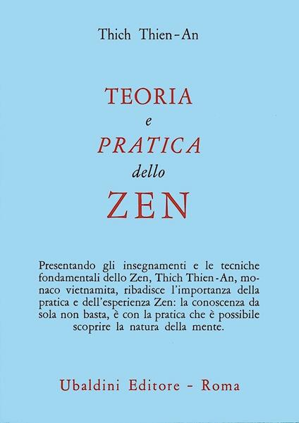 Teoria e pratica dello zen - Tien An Thich - copertina