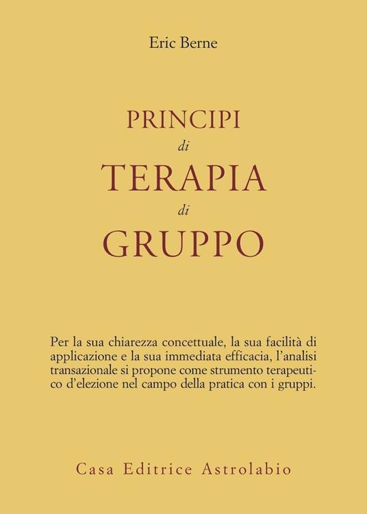 Principi di terapia di gruppo - Eric Berne - copertina