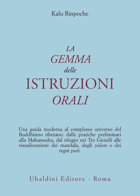La gemma delle istruzioni orali - Kalu (Rinpoche) - copertina