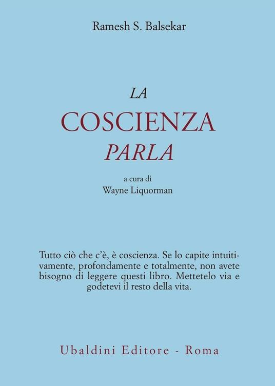 La coscienza parla - Ramesh S. Balsekar - copertina